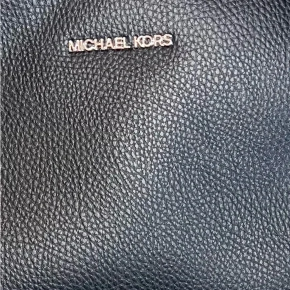 Michael Kors Pebbled Black Backpack